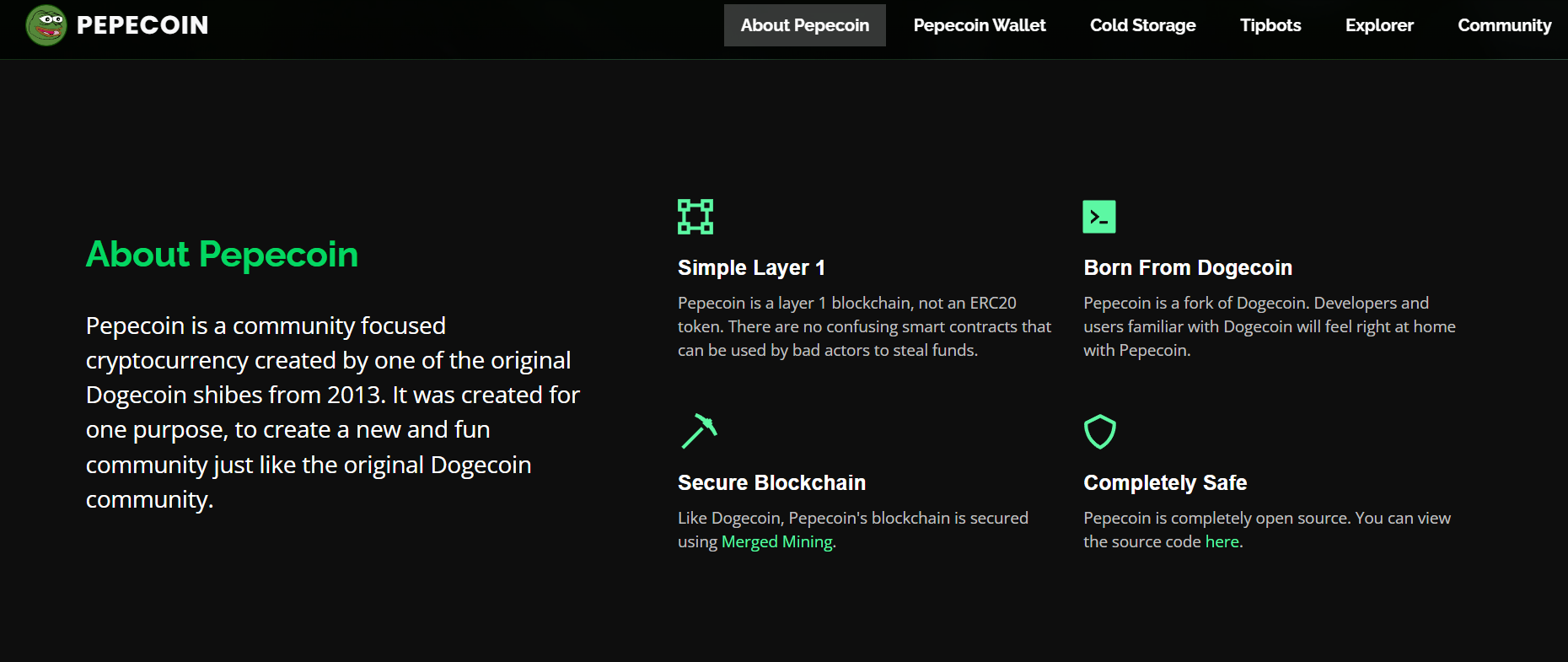 about pepe coin 