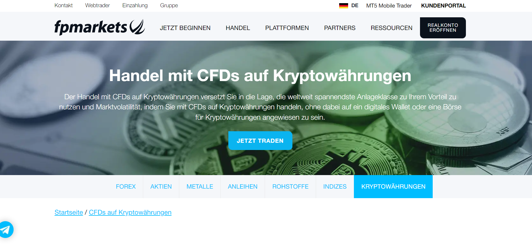fpmarkets de interface