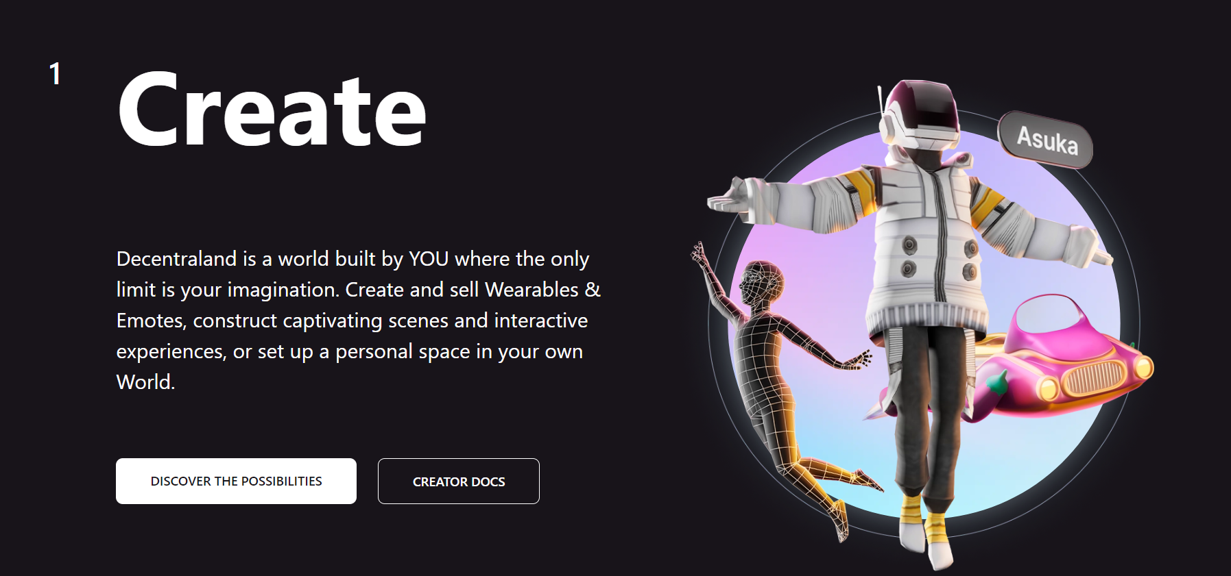 mana website creating feature