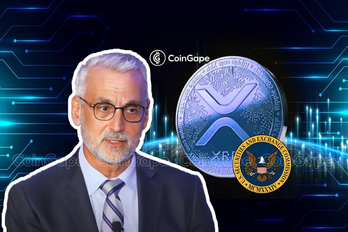 ripple ceo and SEC logo