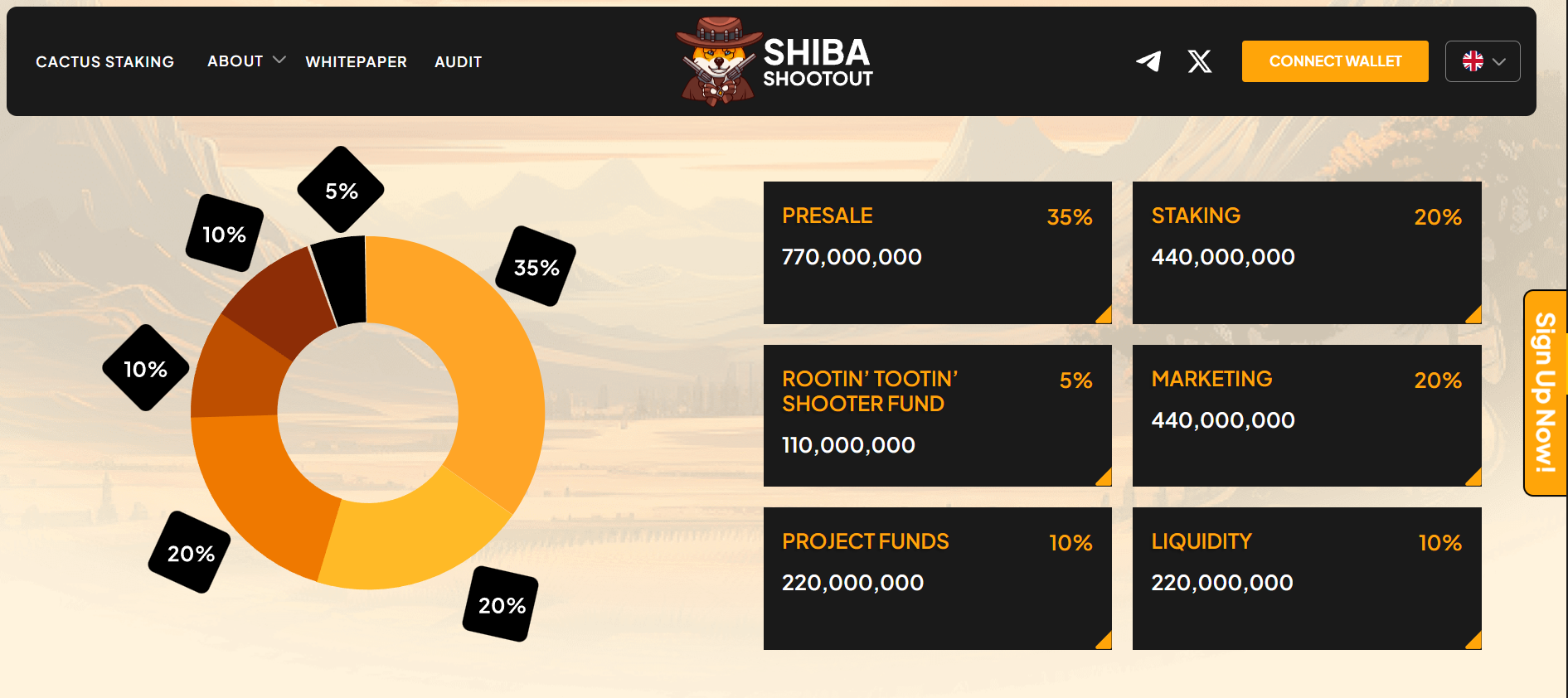 shibas website tokenomics